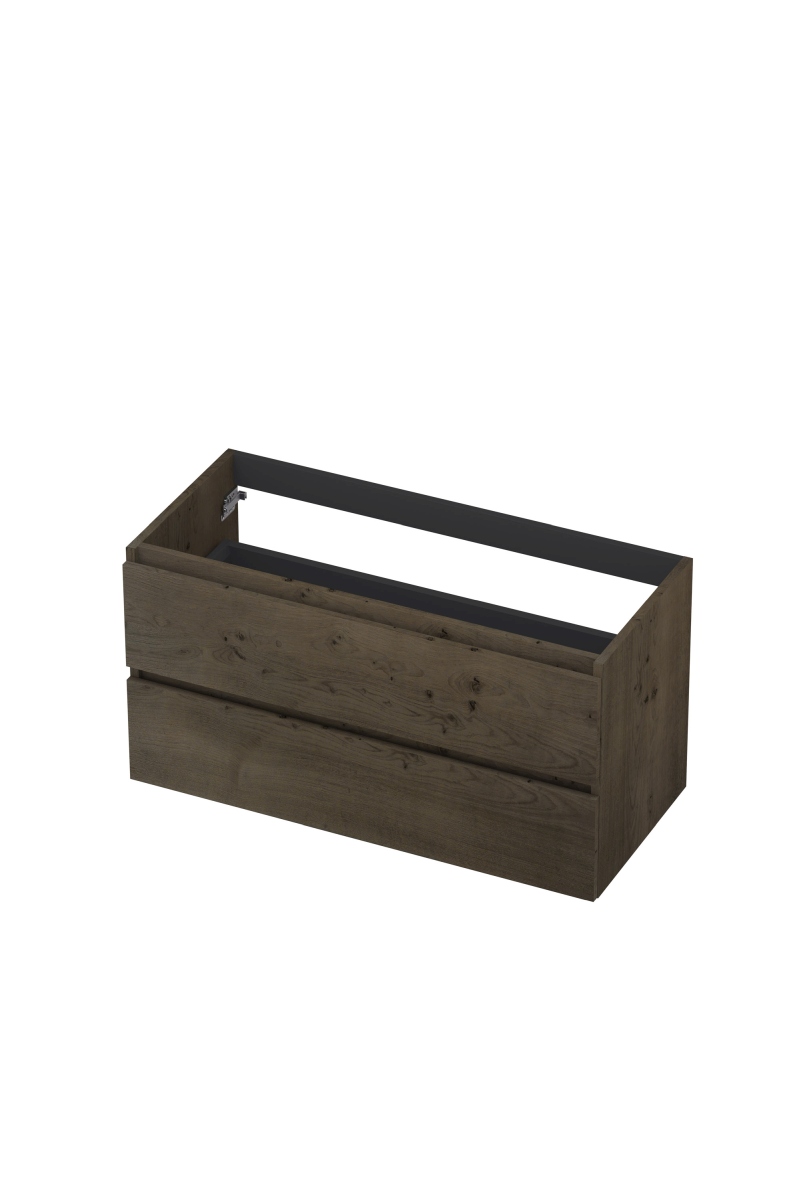 INK Fineer onderkast 2L gr.loos houten keerlijst fineer 1221444 Charcoal H520xB1000xD450