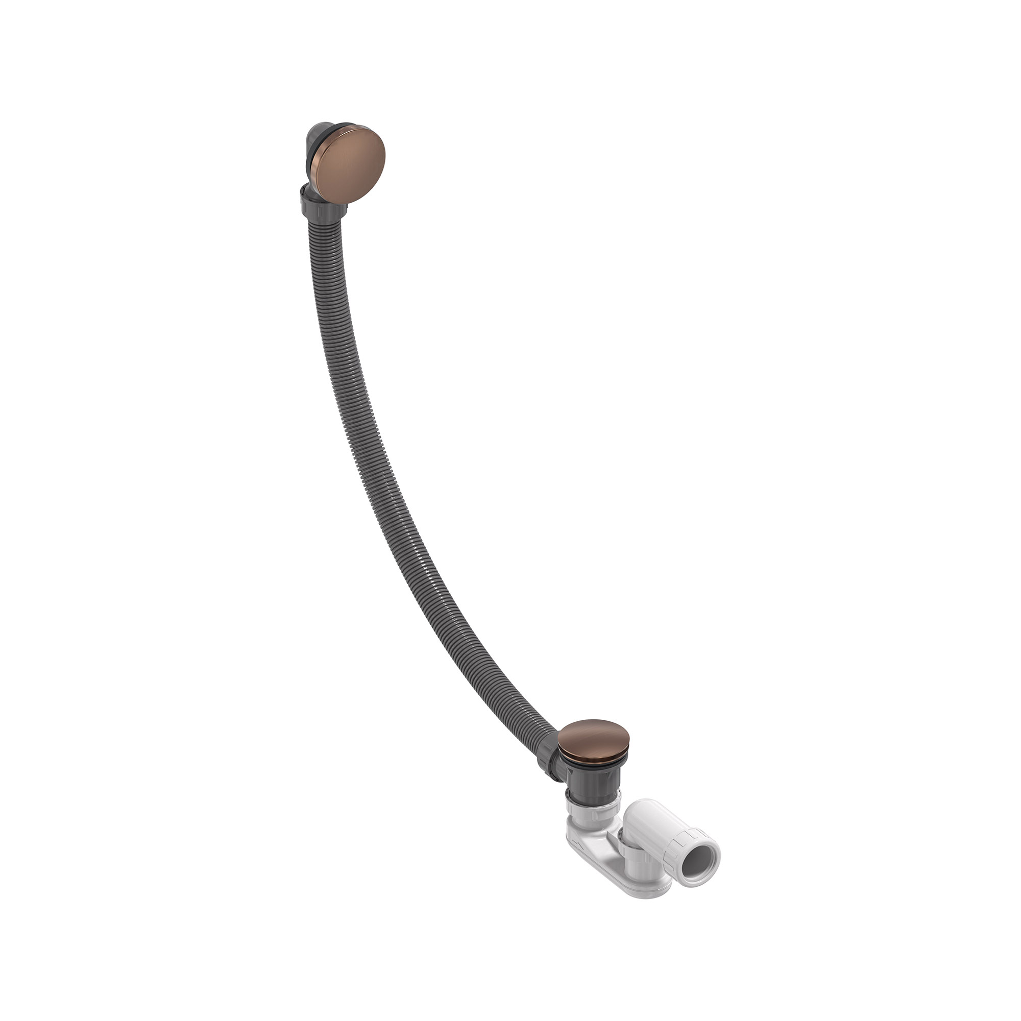 MAY Badoverloopset incl. sifon 6802155 Geborsteld mat koper PVD