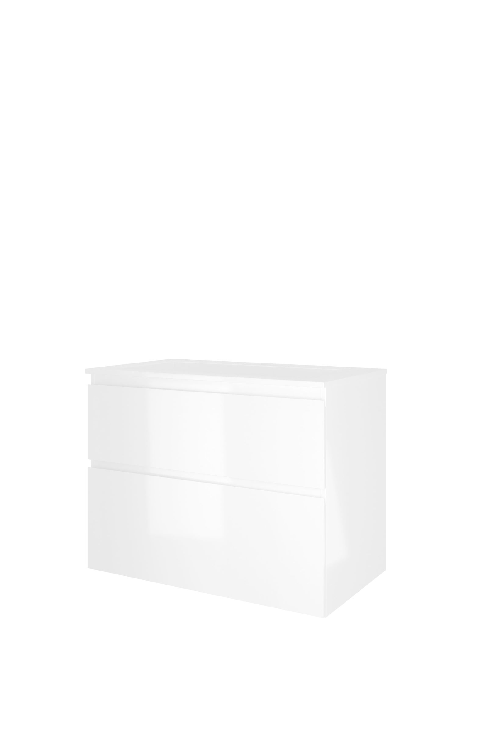 Proline set polystone Elegant wast. met 1 krgt. en onderk. a-sym. 1816354 Glans wit/Glans wit H620xB800xD460