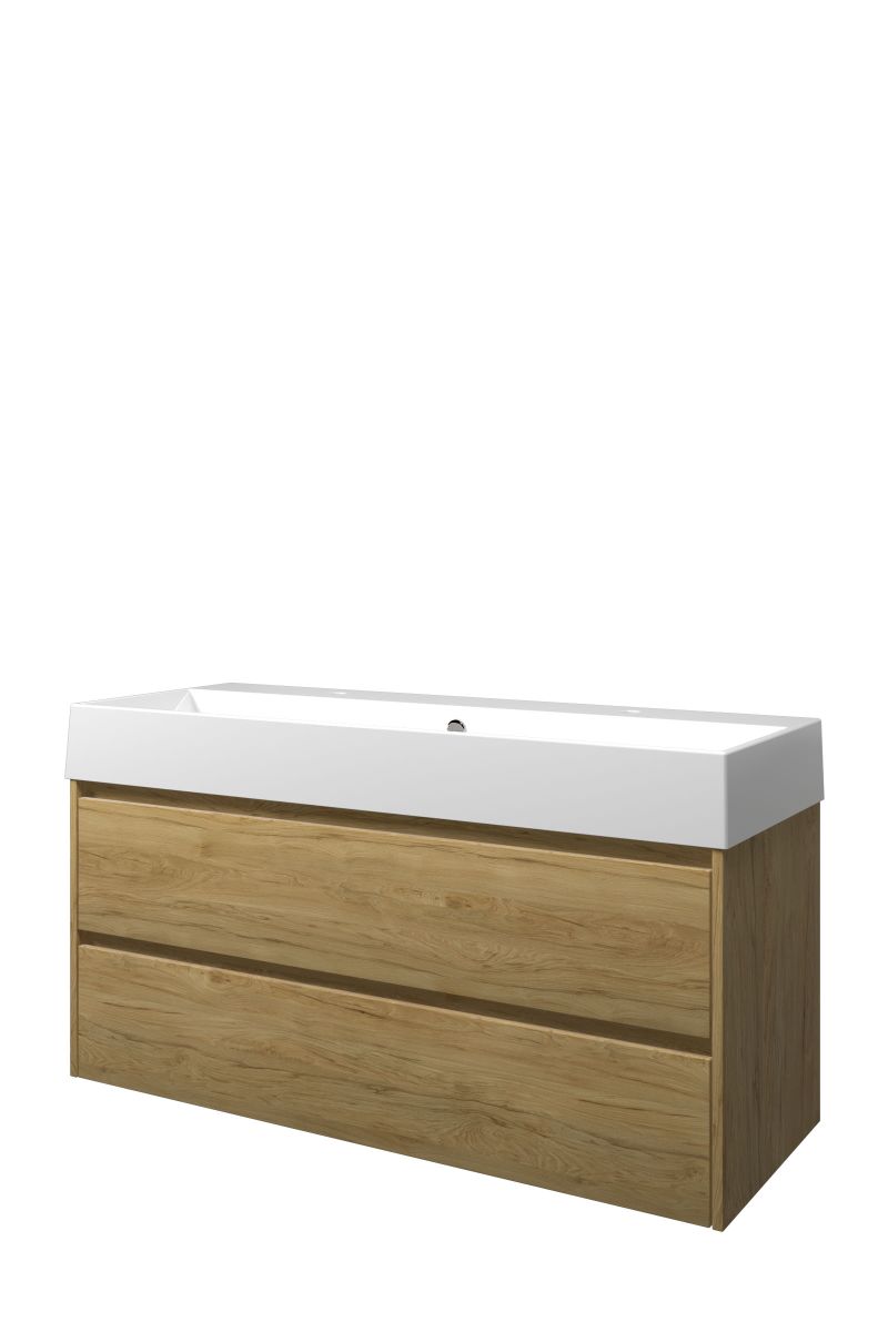 Proline set porselein Loft wast. met 2 krgt. en onderk. sym. 1815492 Ideal oak/Glans wit H620xB1200xD460