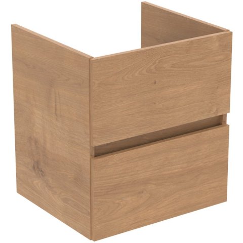 Tiempo wastafelmeubel 50x44 2 laden R0256Y8  Licht Eiken