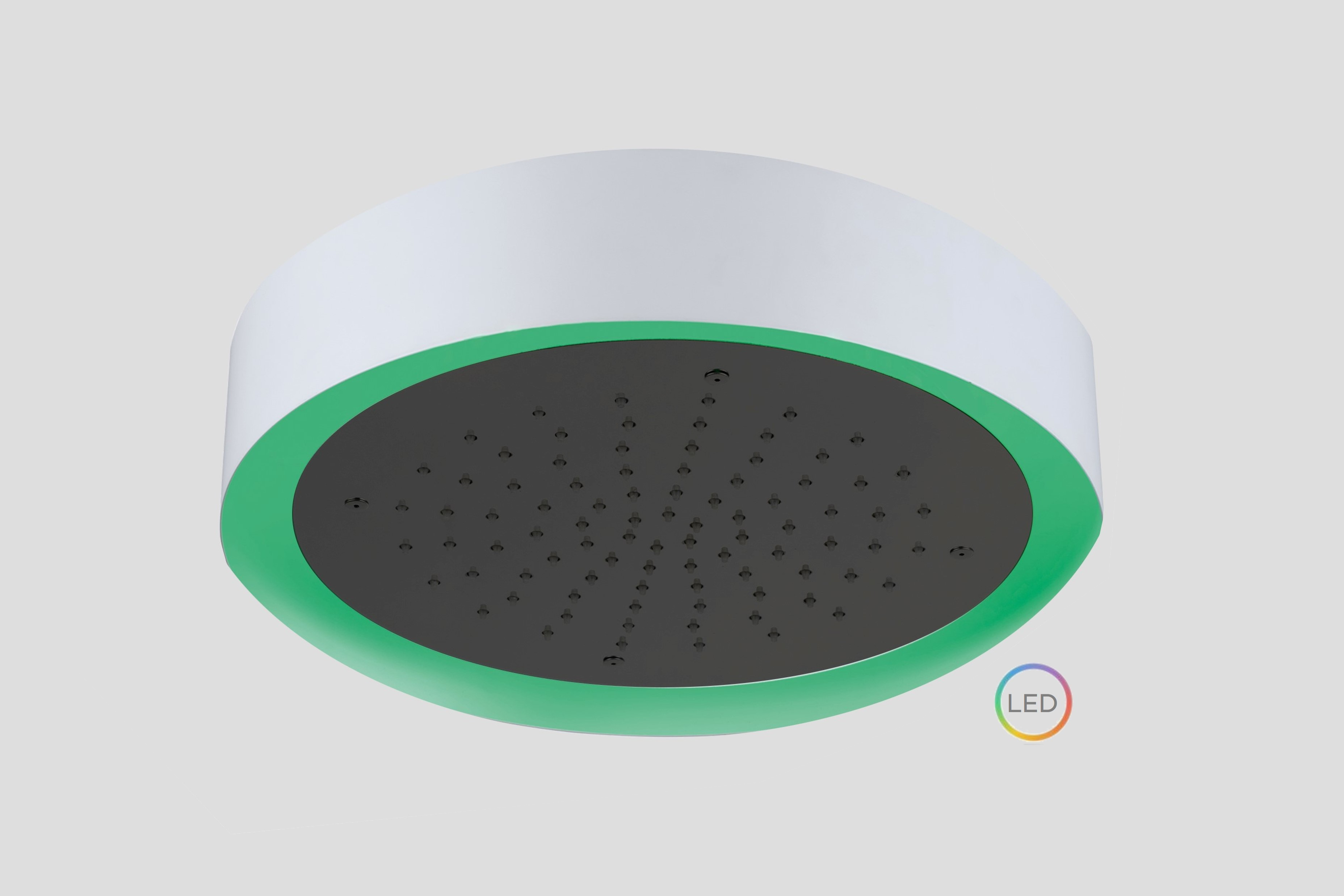 Lagoo Nesso Hoofddouche Light Ring 370 m. multi color LED incl. afstandsb. N8171MB Matt Black