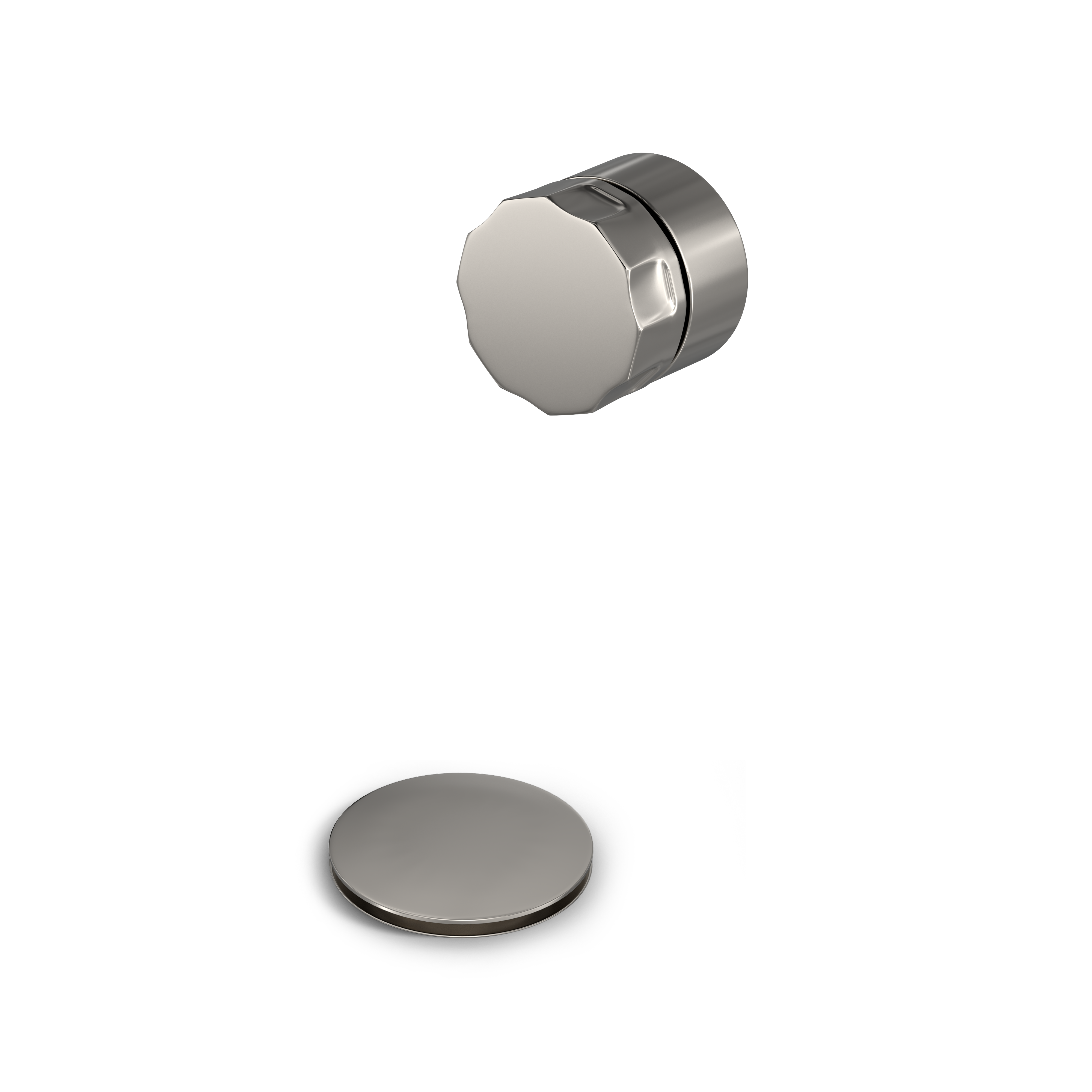 Hotbath Pal badoverloop-vulcomb inkortbaar P033GN Geborsteld Nikkel