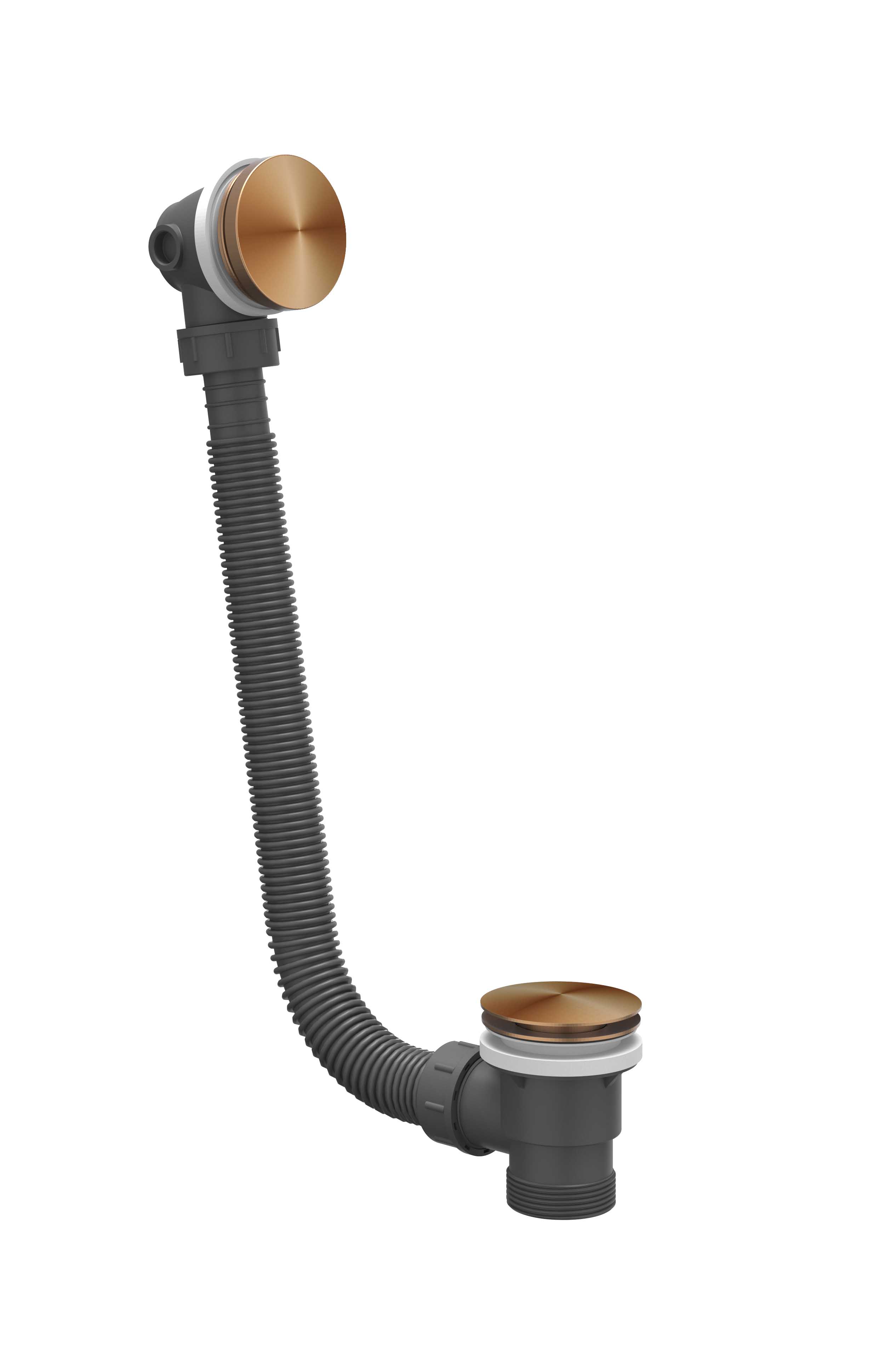 IVY Toebehoren Badoverloop-vulcombinatie 6903123 RVS316 gebr. mat koper PVD