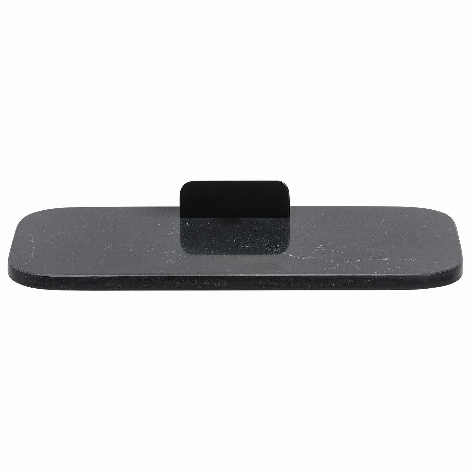 Geesa Shift planchet / zeephouder zwart met matzwarte marmerlook 919903-06-M6