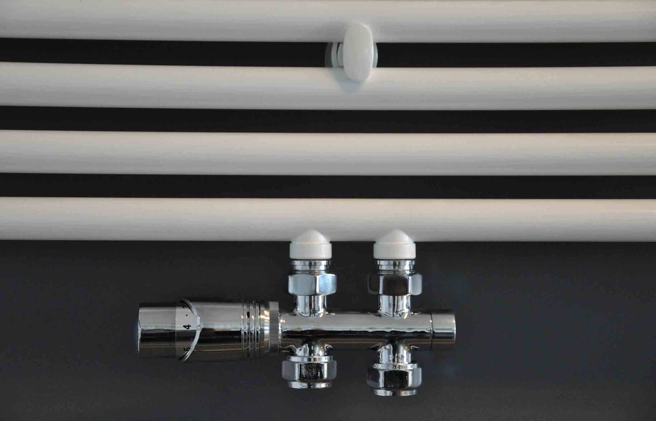 Set onderblok MM recht compleet incl. thermostaatknop Chroom