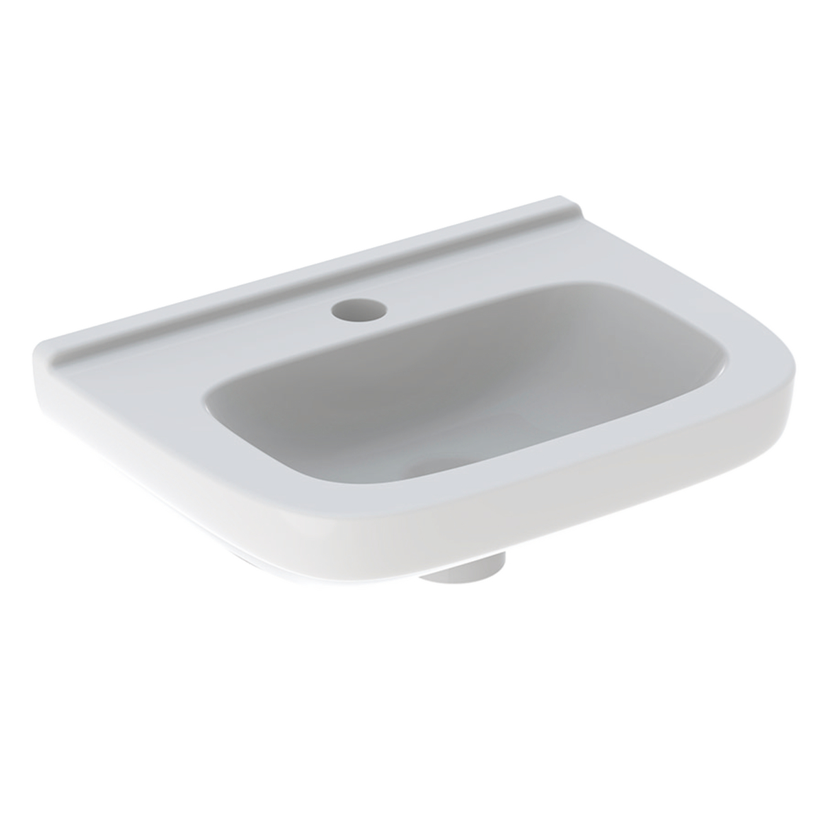 Geberit 300 Basic fontein 40x25cm m. kraangat rechts z.overl. S8400210000G wit