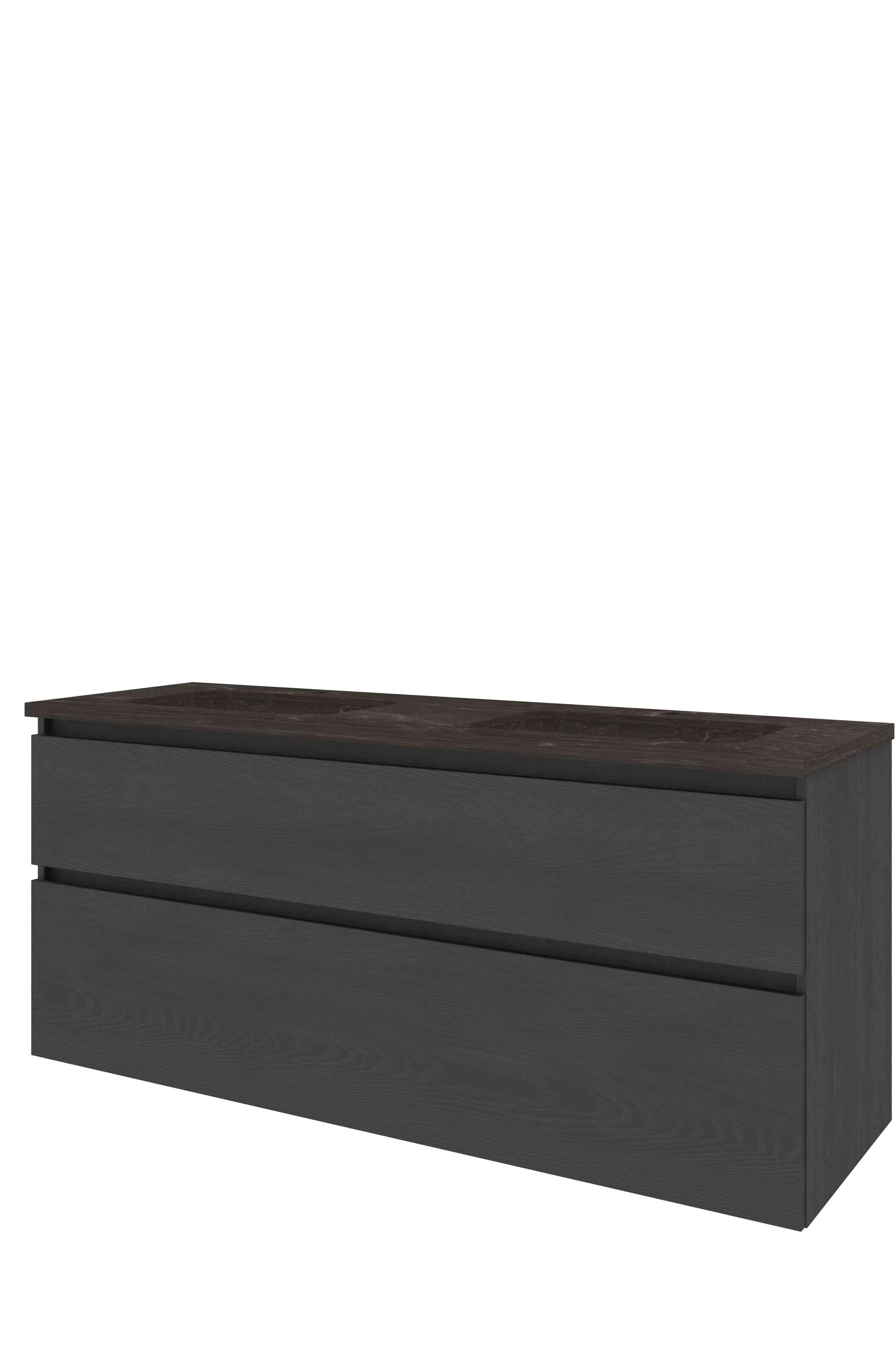 Proline Set hardsteen Elegant wast. met 2 kr.gaten en onderkast a-sym. 1817807 Black oak/Blue stone 1400x460x625
