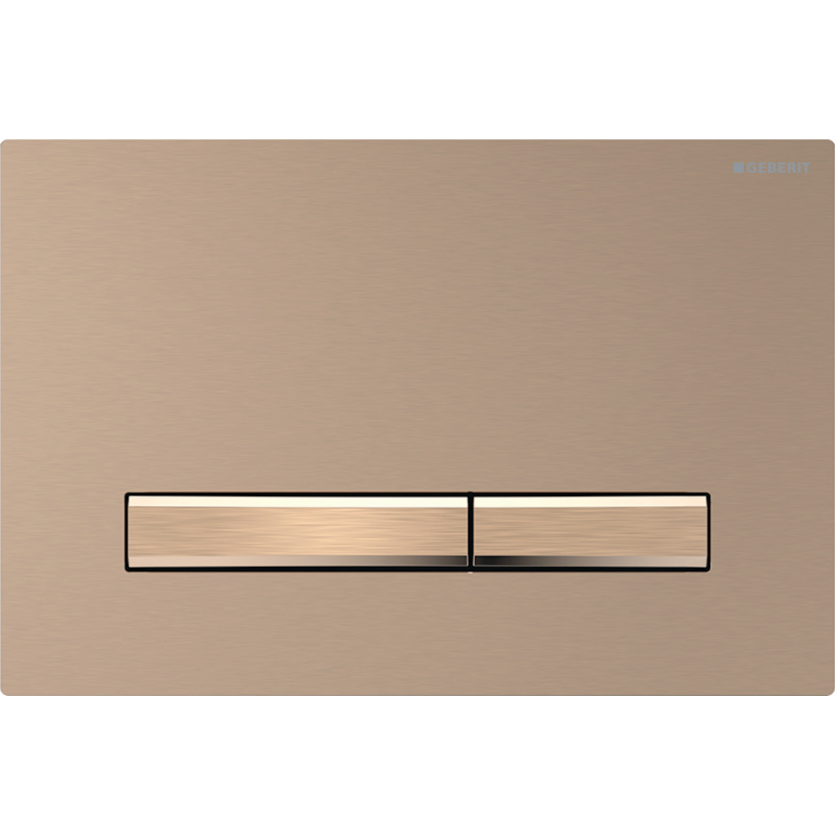 Geberit Sigma50 bedieningsplaat 2- toets square roodgoud - roodgoud geb. easy-to-clean 115.670.QB.2