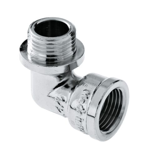 Chroom Knie 3/4 binnendraadx buitendraad