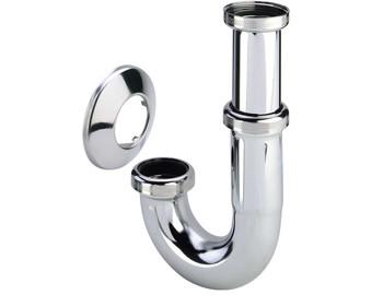 Viega chroom buissifon m/rozet z/muurbuis 11/4 (5611.0)  125073