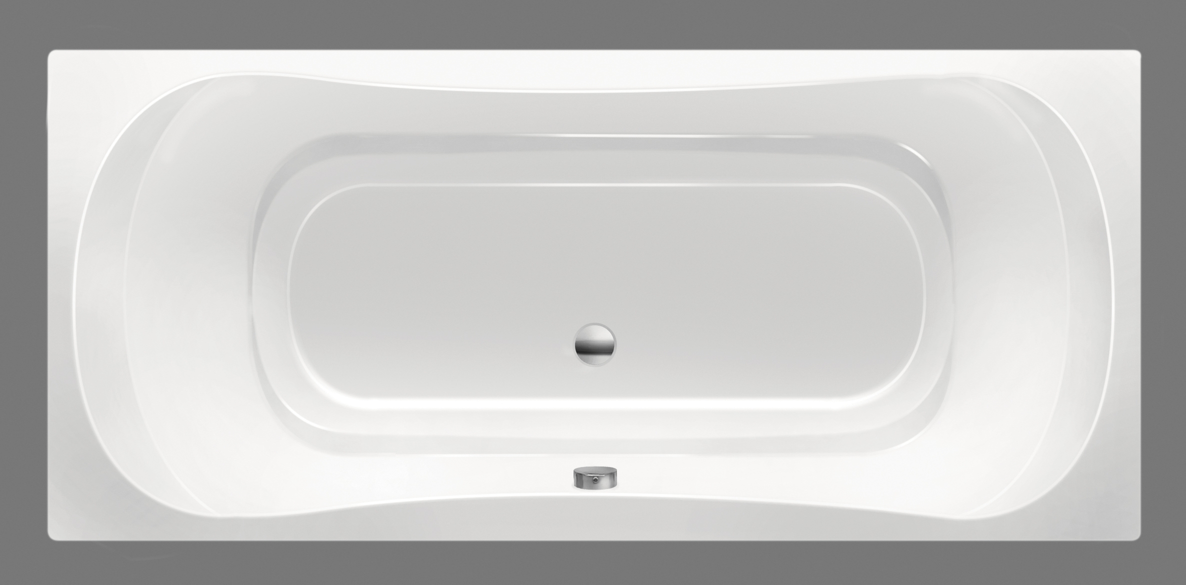 Xenz Nassau bad 200x90x49 Antraciet