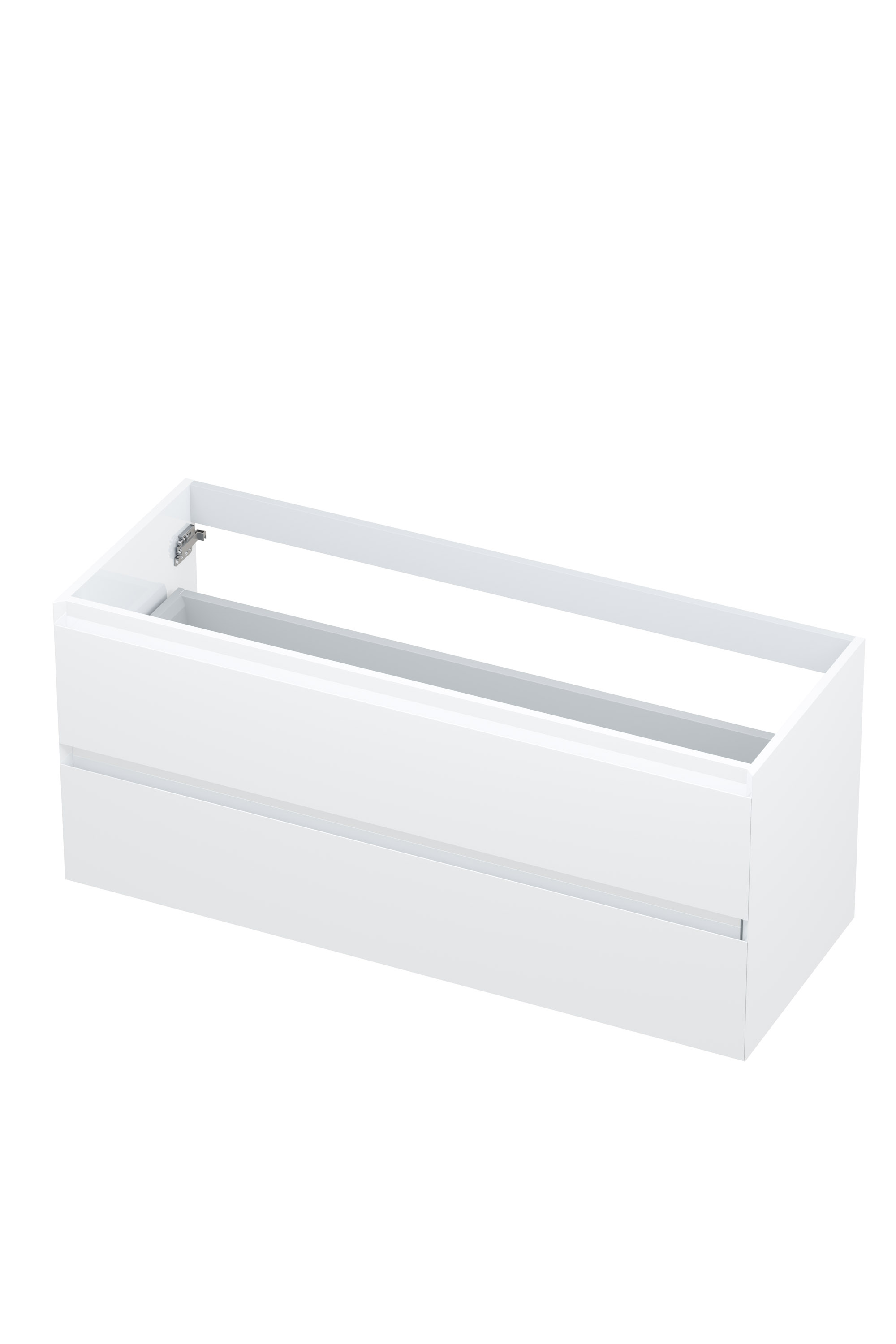 INK onderk. 2 laden greepl. gelakt 45gr 1240442 Hglans wit H520xB1200xD450