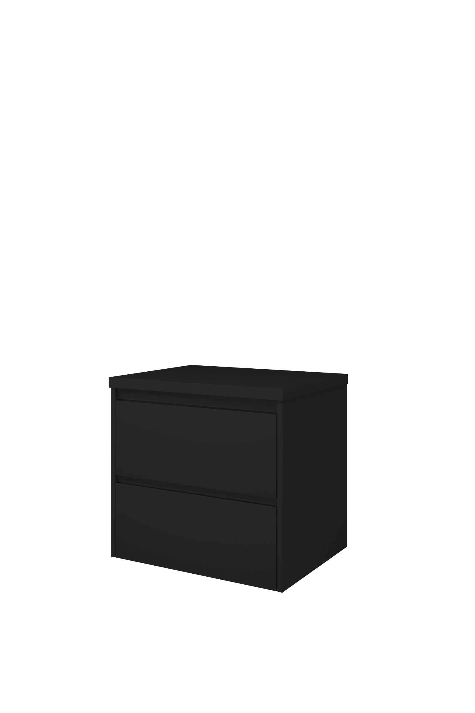 Proline set Top afdekplaat en onderk. sym. 1817246 Mat zwart H552xB600xD460