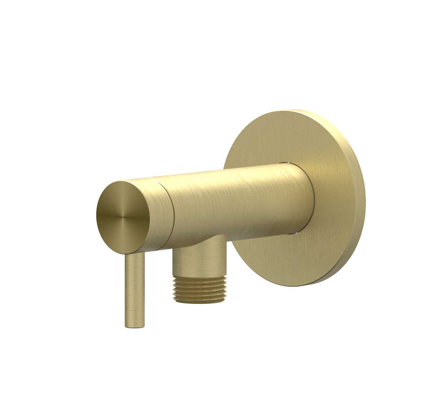 IVY Toebehoren Hoekstopkraan 1/2 3/8 6901912 RVS316 gebr. mat goud PVD