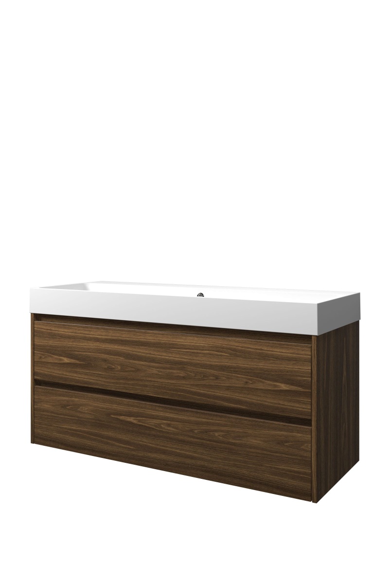 Proline set polystone Loft wast. z. krgt. en onderk. sym. 1816973 Cabana oak/Mat wit H620xB1200xD460