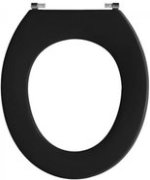Pressalit Objecta closetzitting zonder deksel 53111-BA1999 zwart