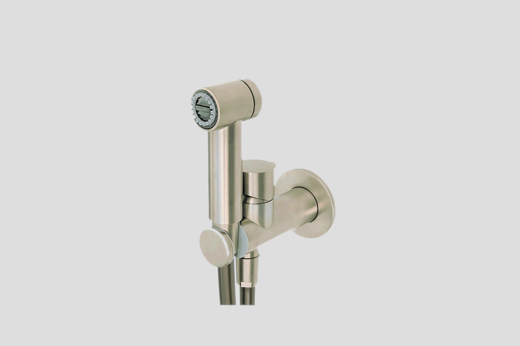 Lagoo Garda bidetmengkraan met douche en houder G4200BN Brushed Nickel
