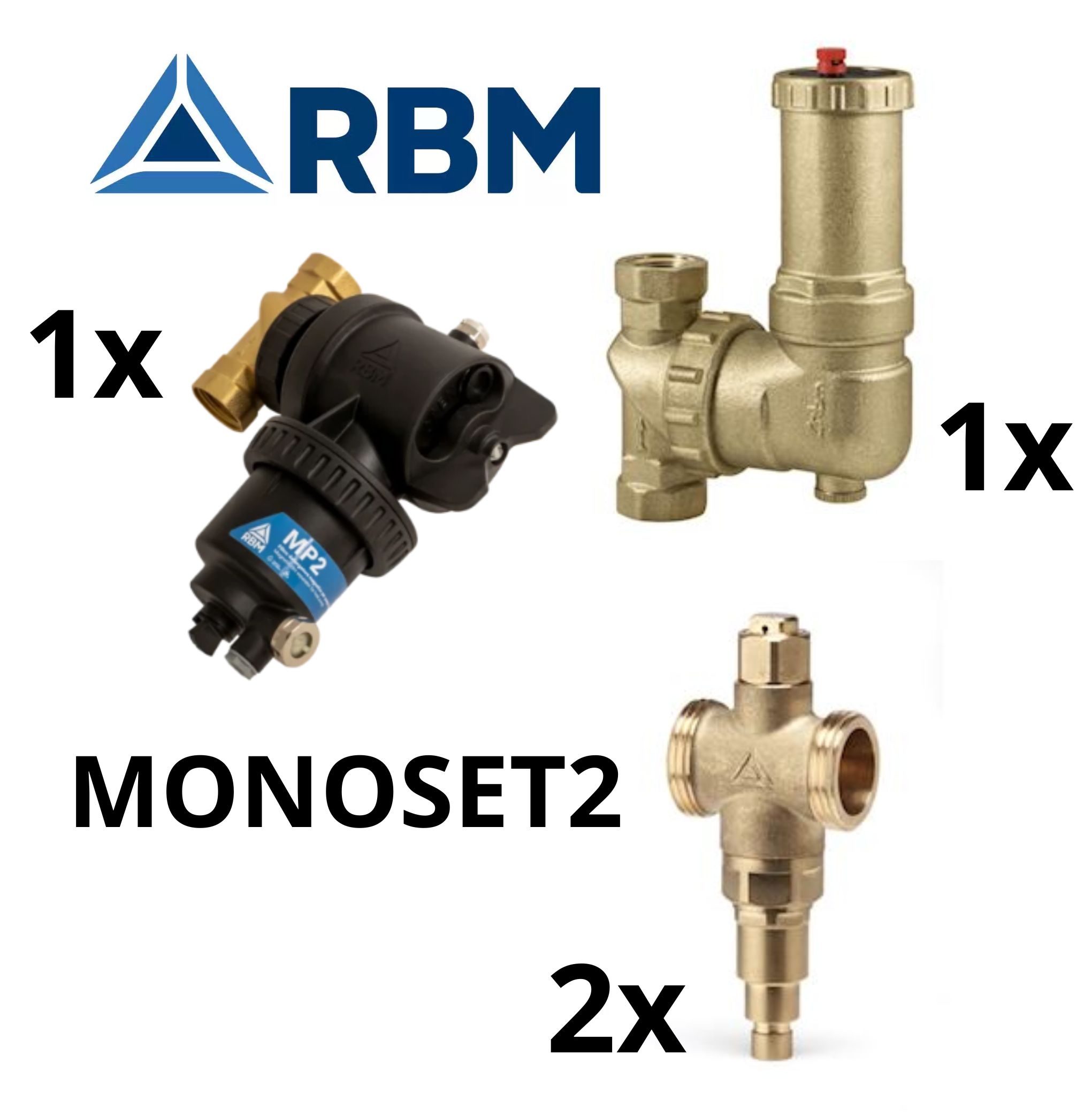 RBM warmtepomp beveiligingsset (1x MP2 - 1x Airterm UP - 2x ZeroFrost) MONOSET2