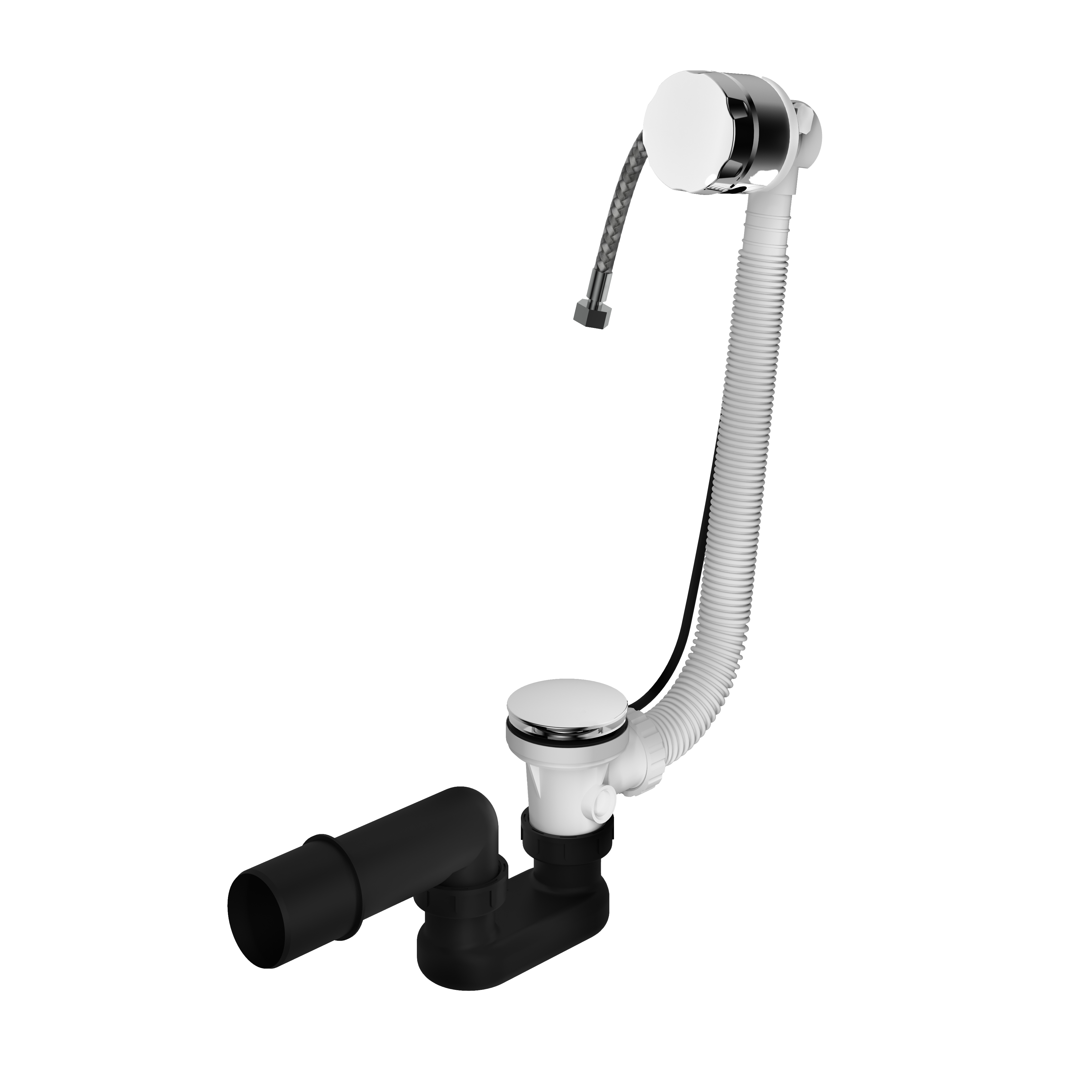 Hotbath Pal badoverloop-vulcomb inkortbaar P033CR Chroom