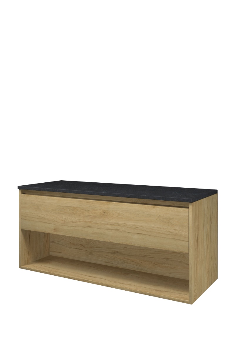 Proline Top afdekplaat hardsteen onderk. m. schap H540xB1200xD460 Ideal oak/Blue stone / 1817932