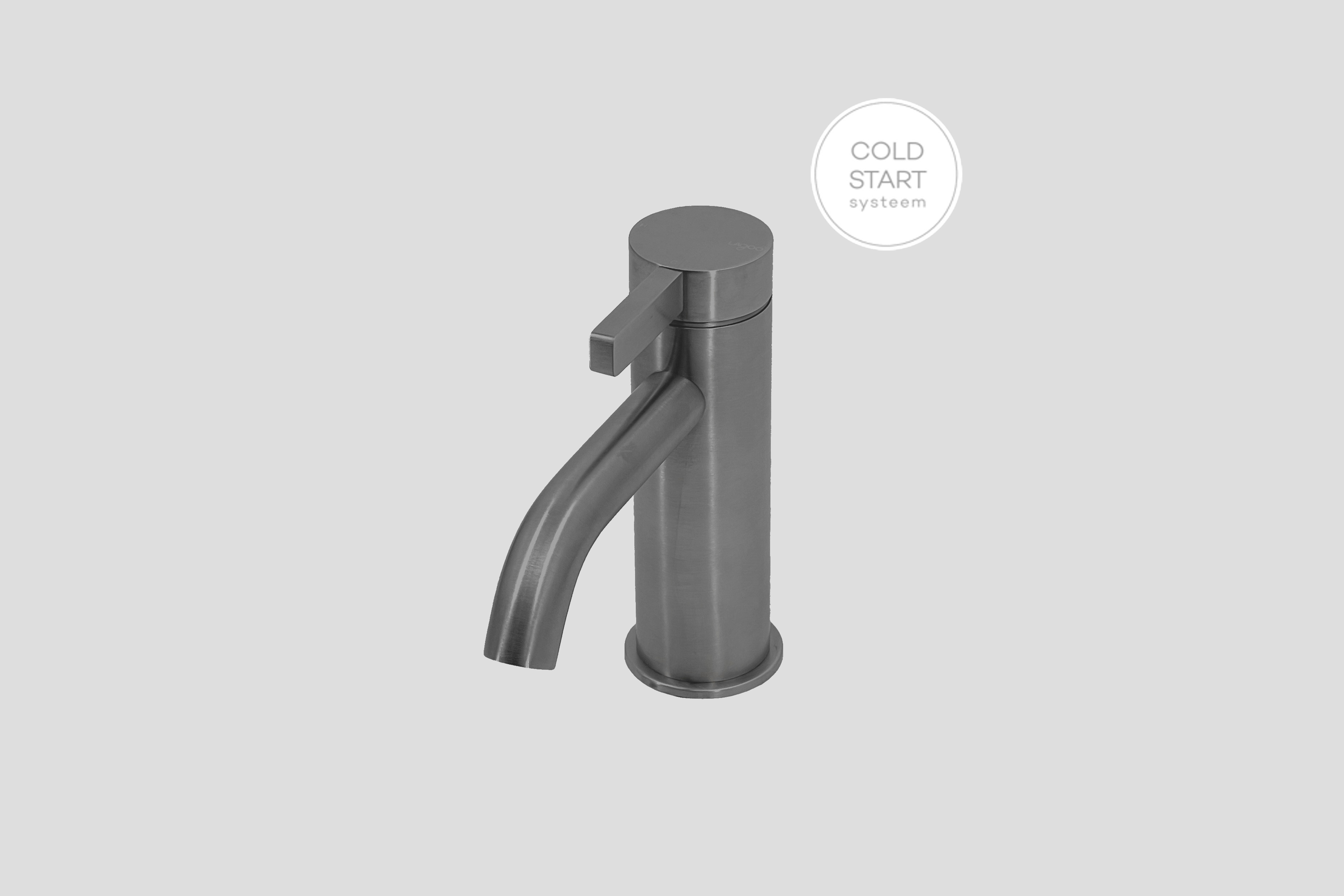 Lagoo Como Wastafelmengkraan regular CM1100GM Brushed Gun Metal PVD