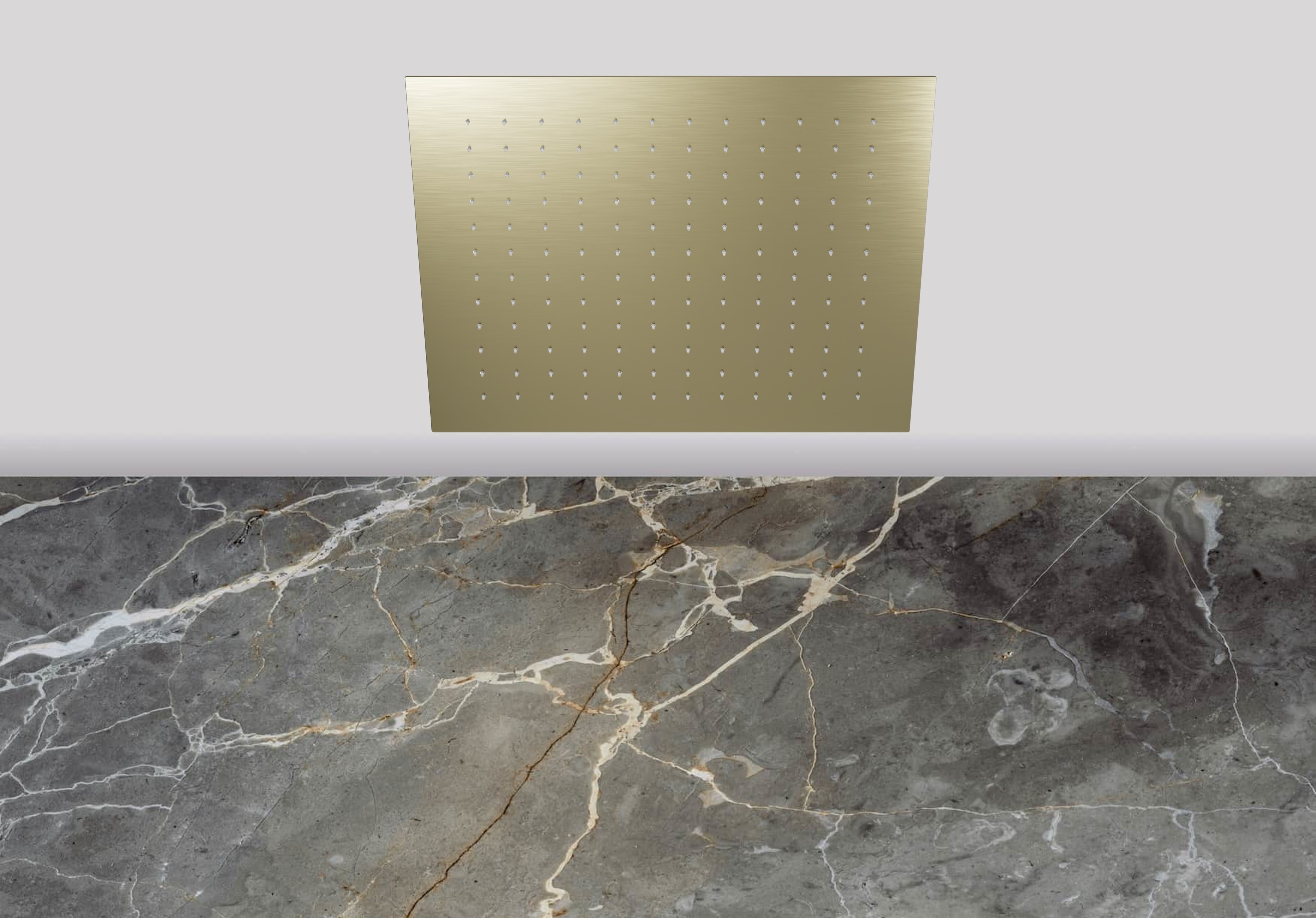 Lagoo Nesso Hoofddouche Easy Peasy 440 x 440 m. Easy Fix systeem N8211PG Brushed Champagne PVD