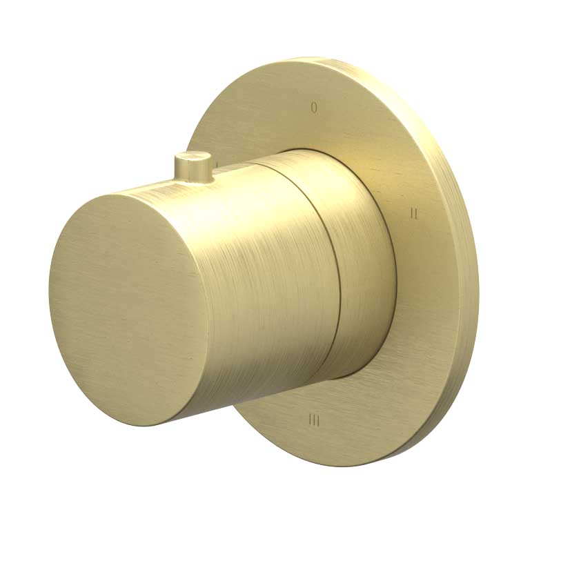 IVY Bond Afbouwdeel 3-weg stop-omstel symmetry met rond rozet 6202444 gebr. mat goud PVD