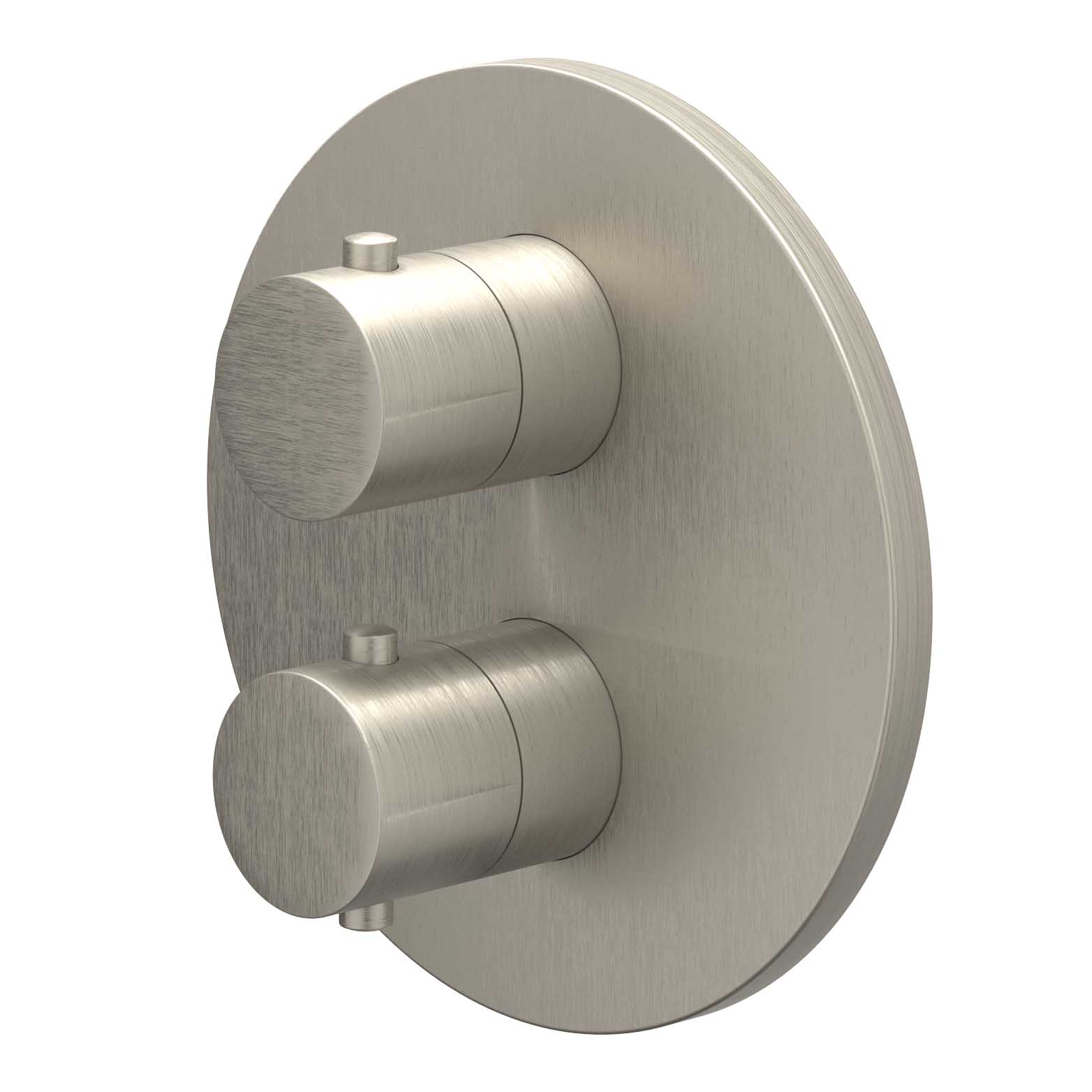 IVY Bond Afbouwdeel inbouwthermostaat met 1 losse stopkraan 6201253 gebr. nickel PVD