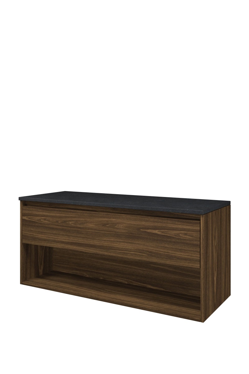 Proline Top afdekplaat hardsteen onderk. m. schap H540xB1200xD460 Cabana oak/Blue stone / 1817933