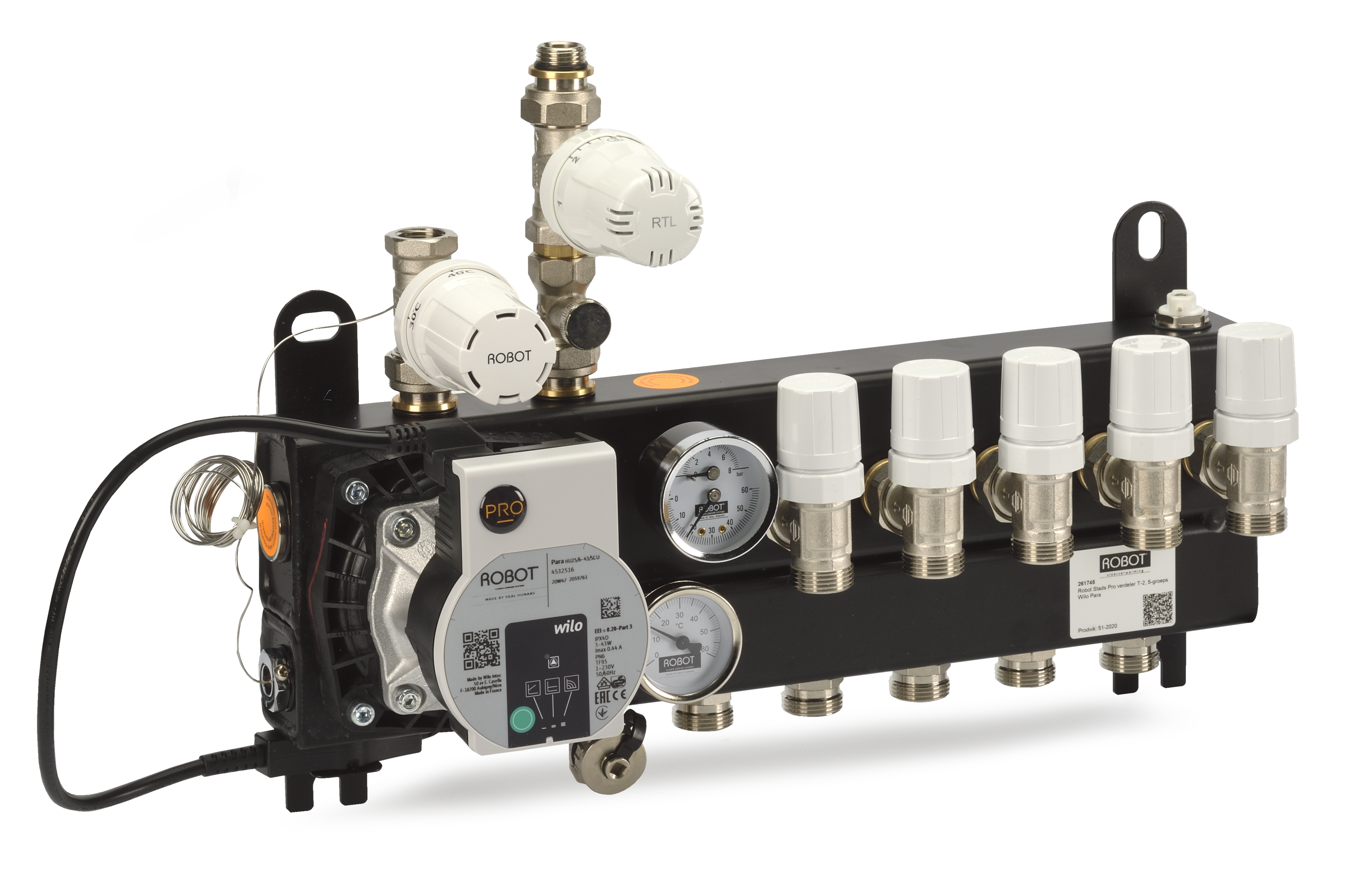 Robot Stads Pro verdeler T-2 1-groeps Wilo Para 261741