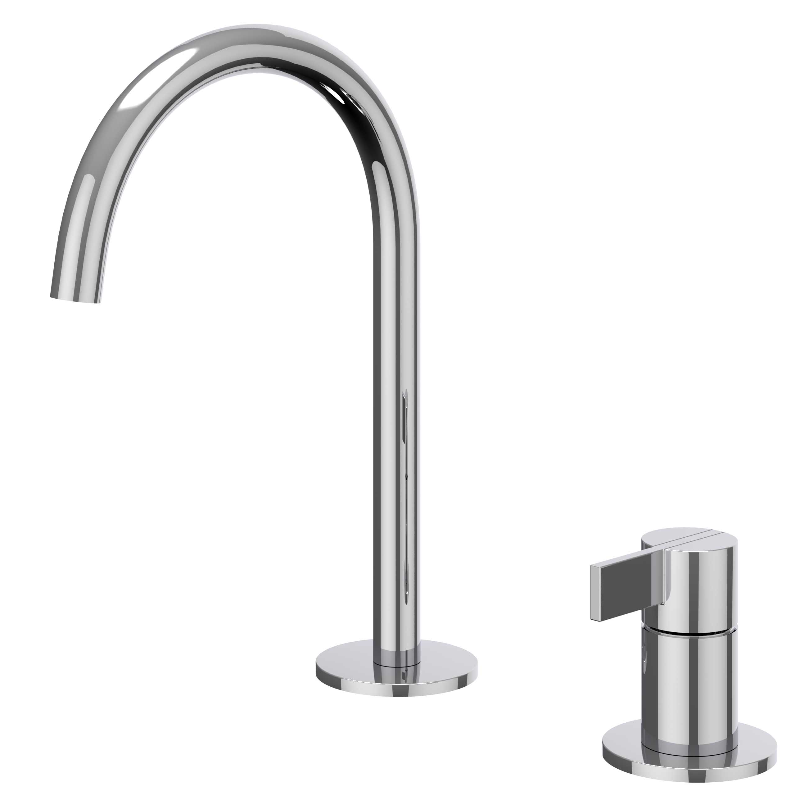 IVY Pact Wastafelmengkraan 2-gats bladmontage met uitloop coldstart 6101301 Chroom