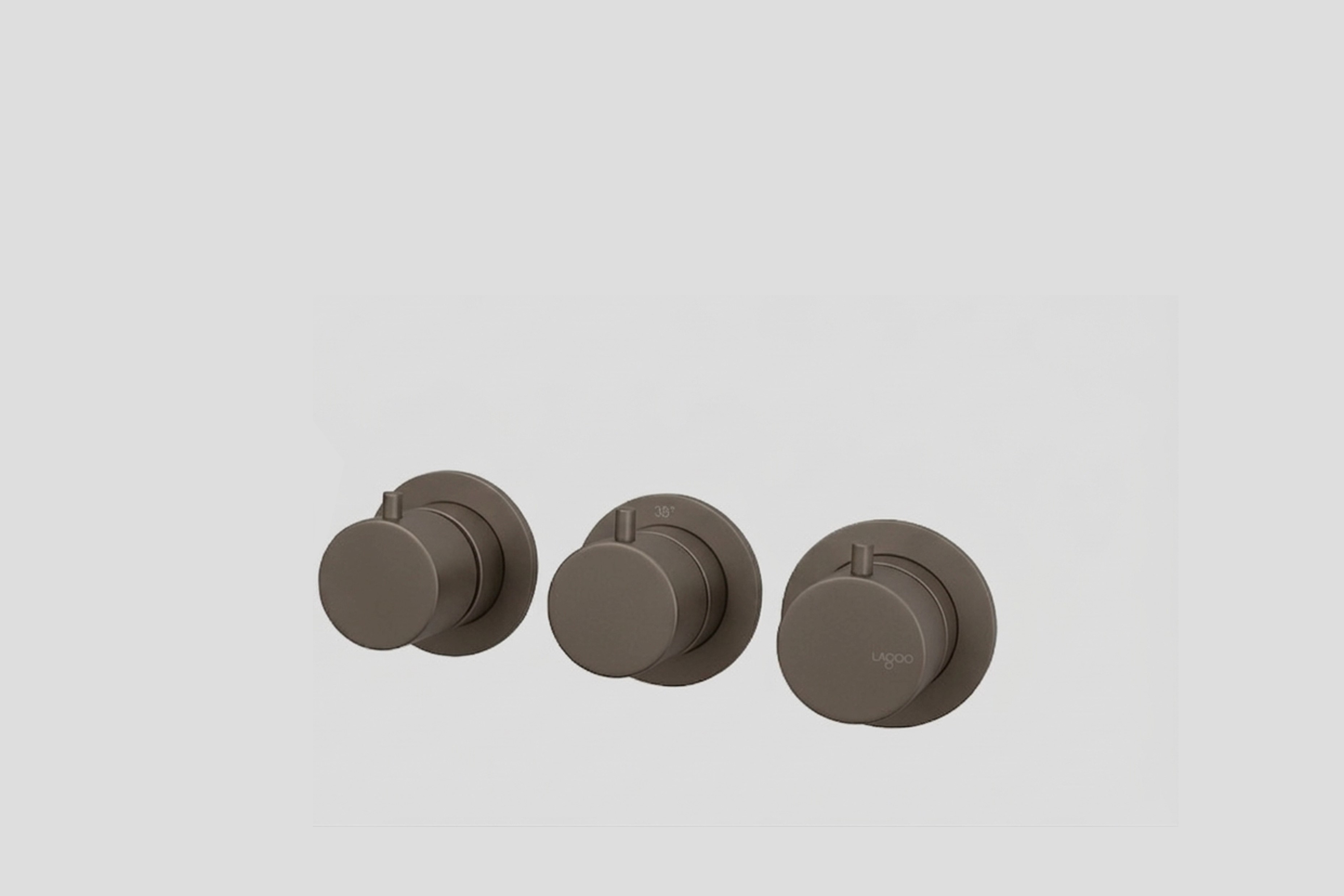 Lagoo Garda Inbouw douche/bad thermostaat Tripple7 met 3-weg omstel G2275TC Tuscany