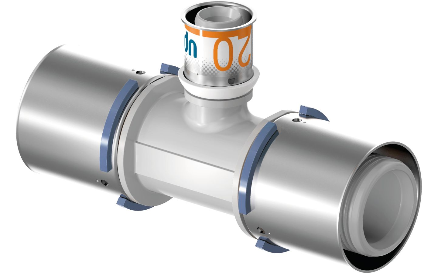 Uponor Composiet pers verloop T stuk 40x20x40 1039962