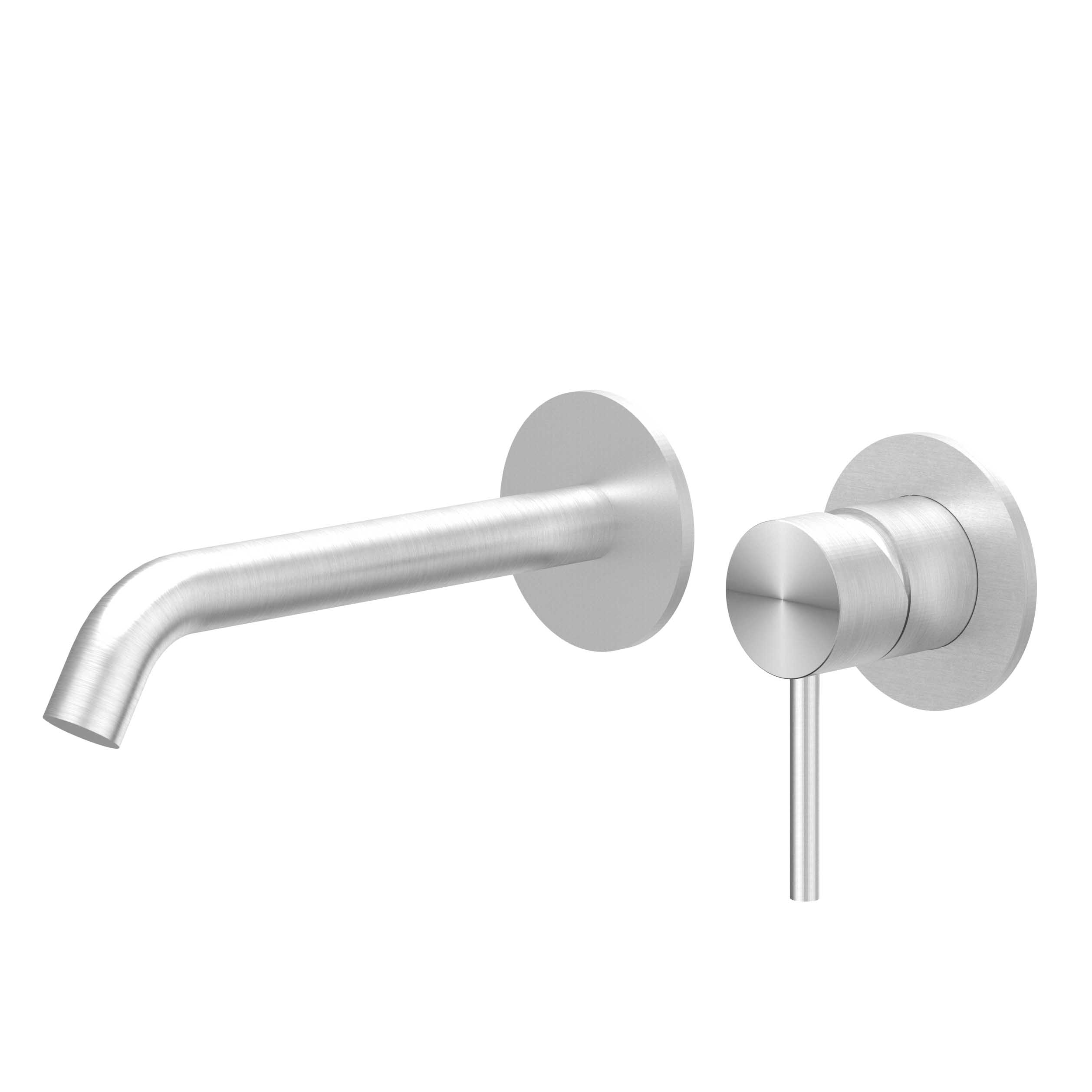 IVY Concord Wastafelmengkraan afbouwdeel 2-gats met gebogen uitloop 6100361 RVS316 gebr.