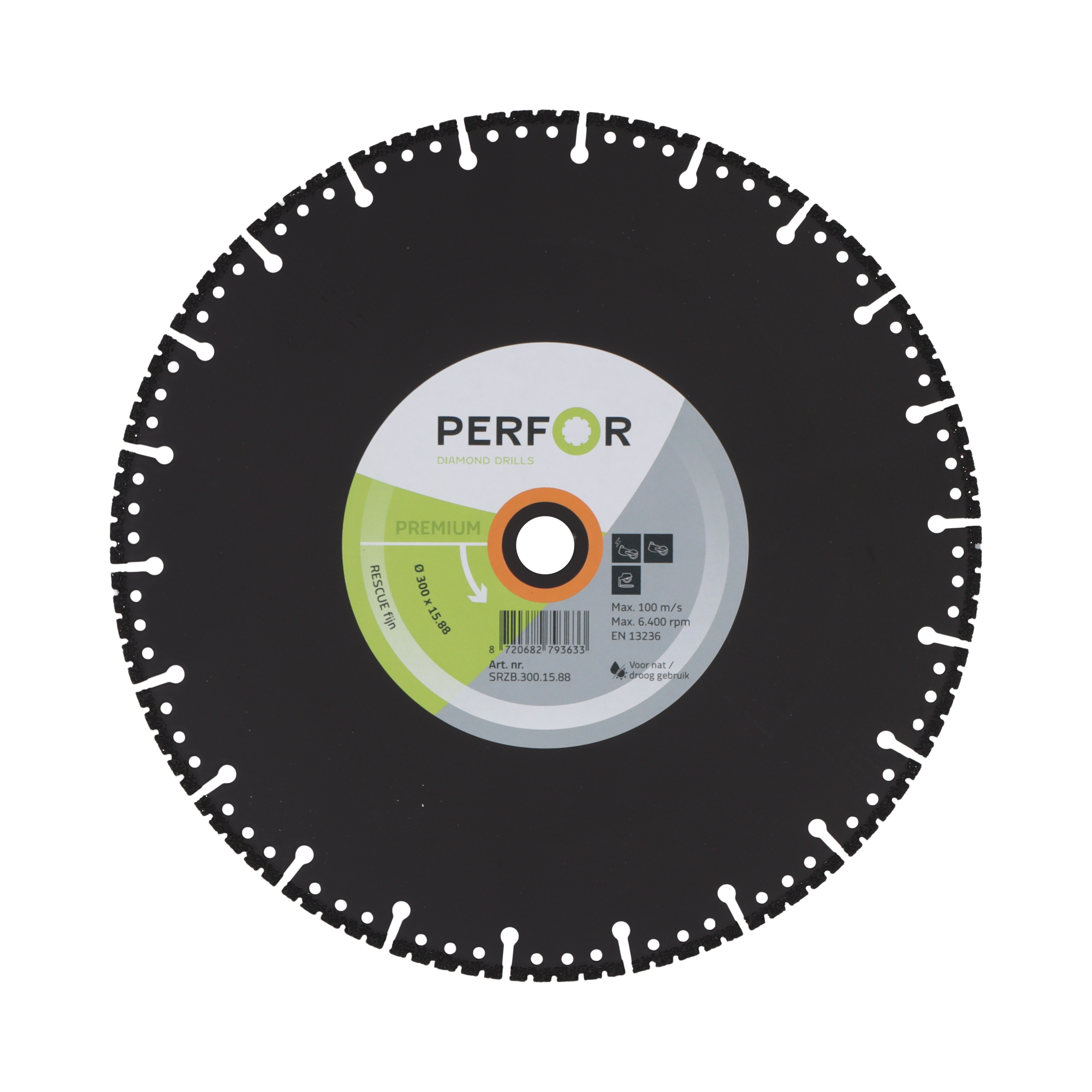 Zaagblad RESCUE fijn 300 asgat 15.88 SRZB.300.15.88