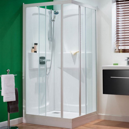 Kinedo Kineprime douchecabine helder 90x90 schuifdeuren CA550TTN
