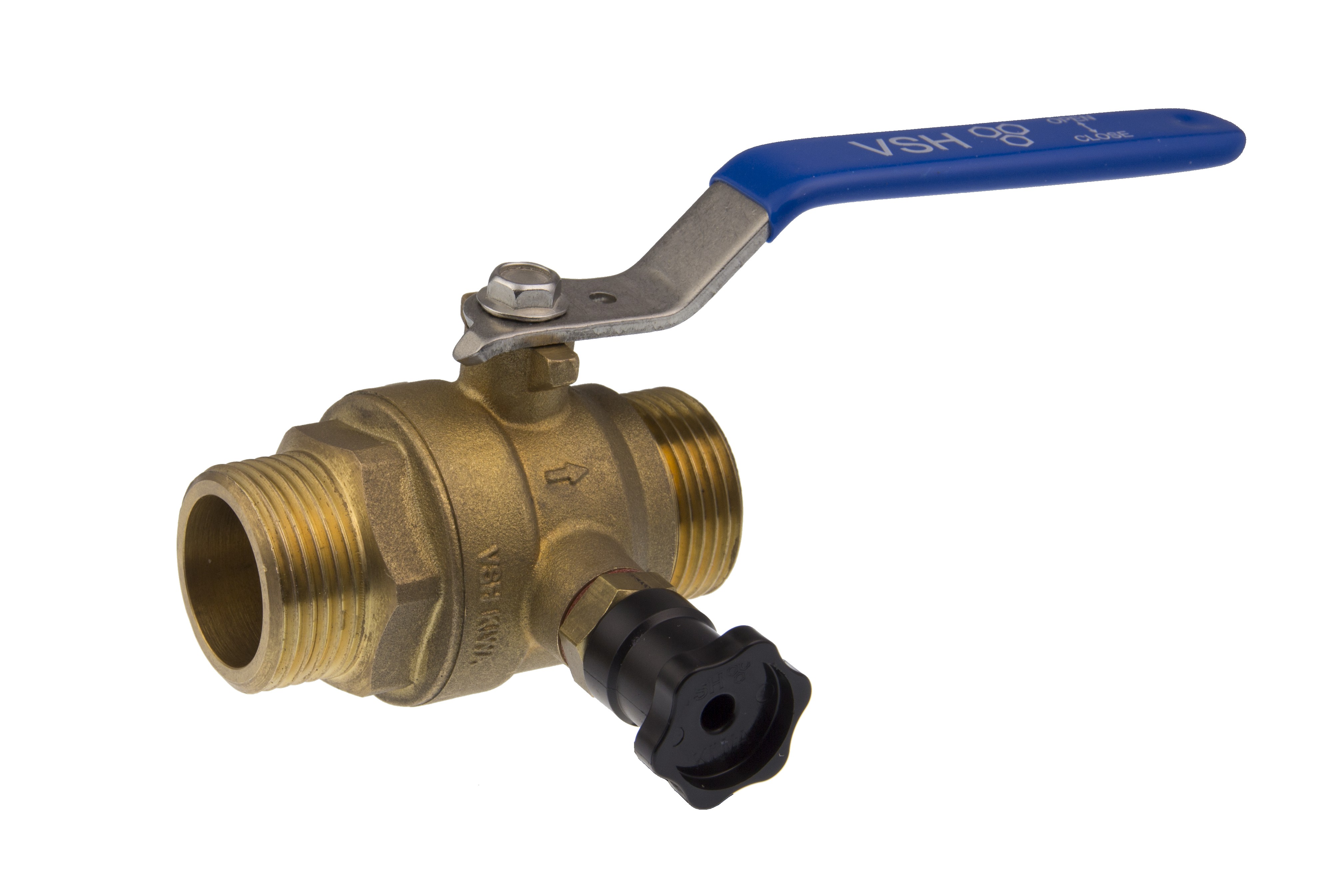 VSH waterkogelkraan met aftapper vlakdichtend 3/4 0504735