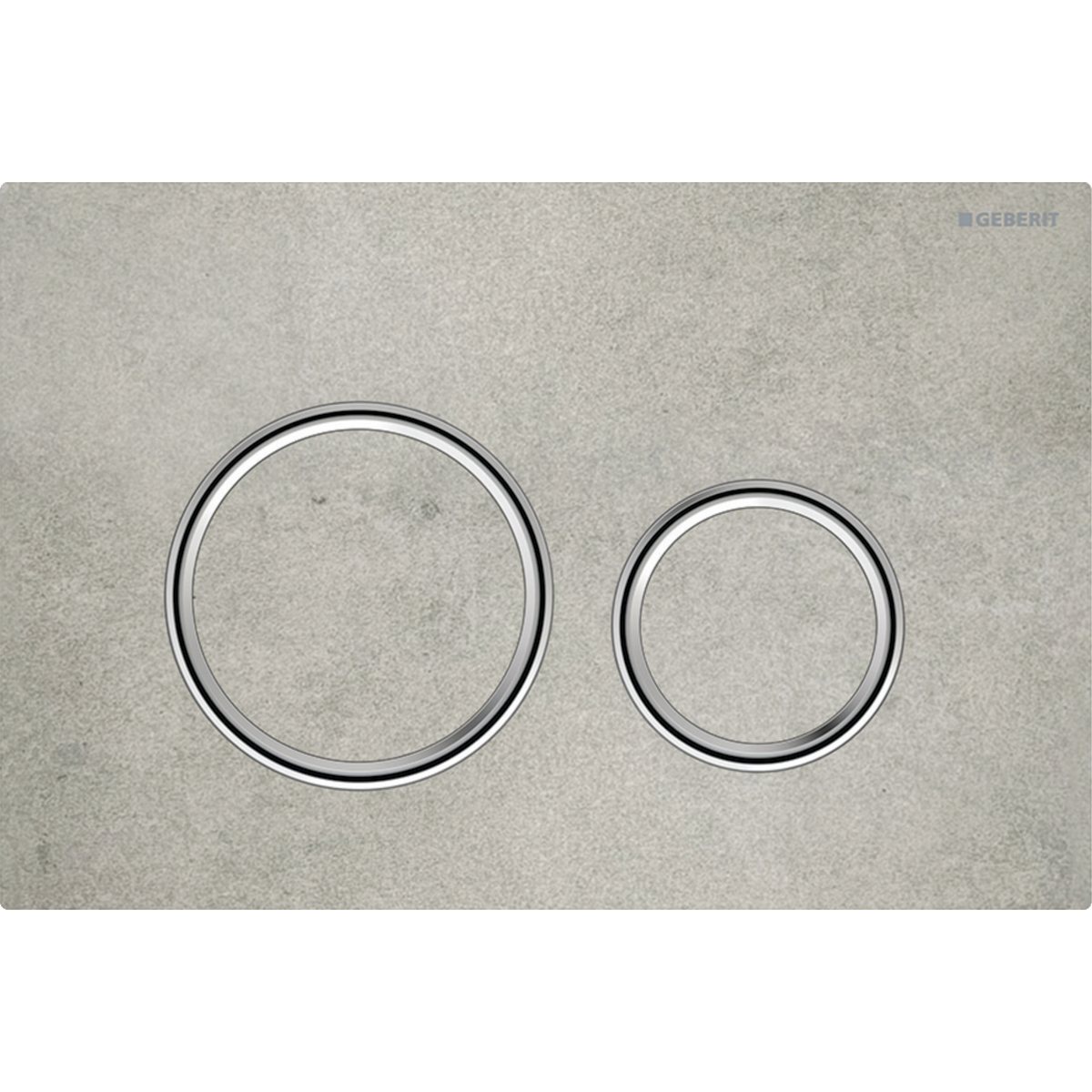 Geberit Sigma50 bedieningsplaat 2- toets round chroom - betonlook 115.884.JV.1