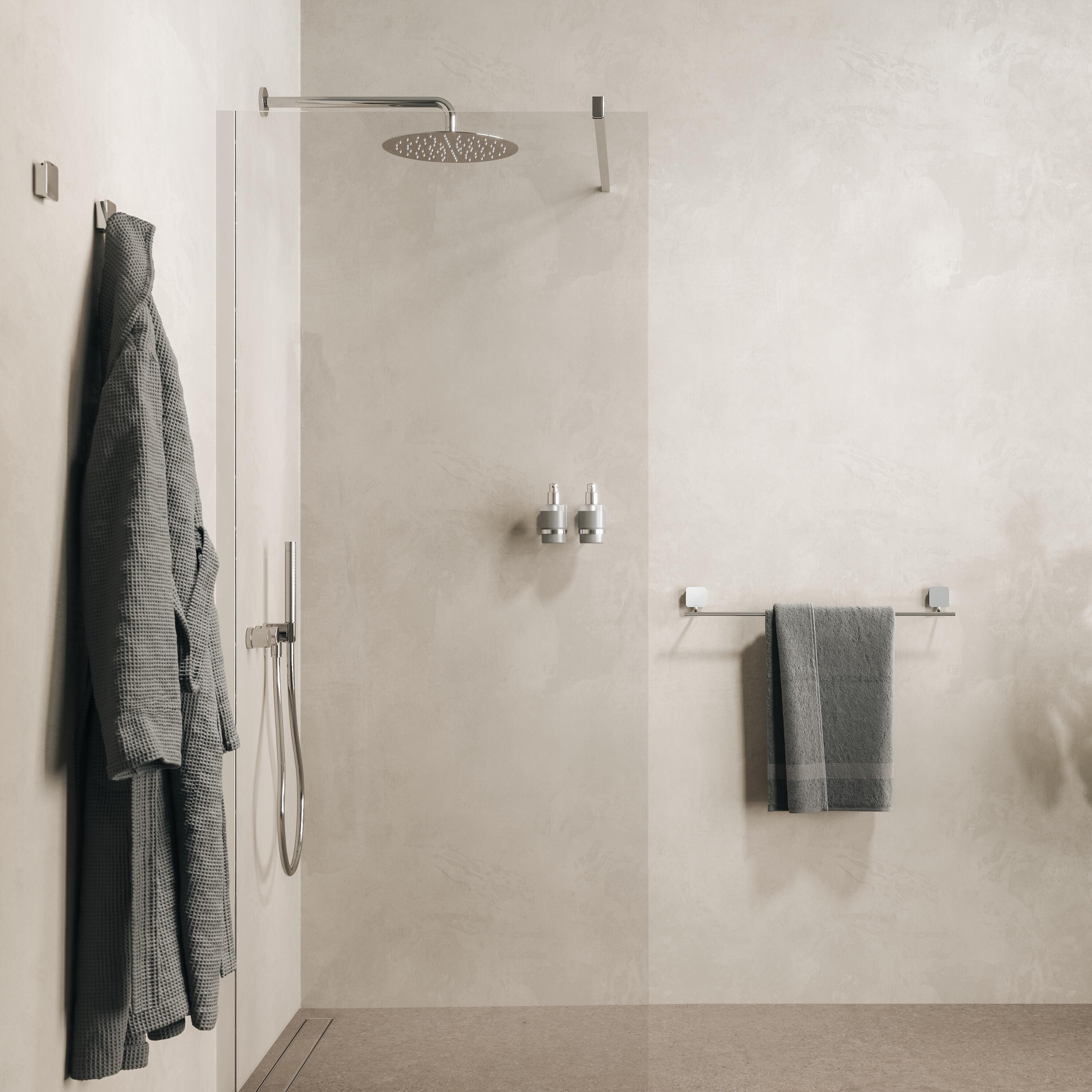 Geesa Topaz chroom handdoekhaak groot 917945-02-A