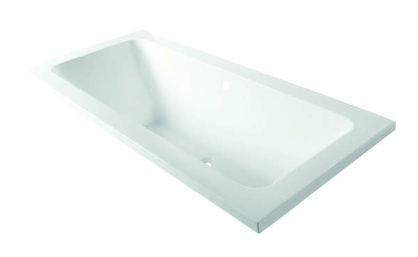 Luca Inbouwbad van acryl 169x74x45h zonder afvoerset incl. stelpoten LUPA1769 Glans wit