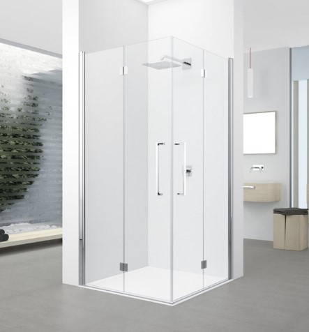 Novellini Young 2gs 89 verst.89-91cm helder glas chroom Y22GS891K