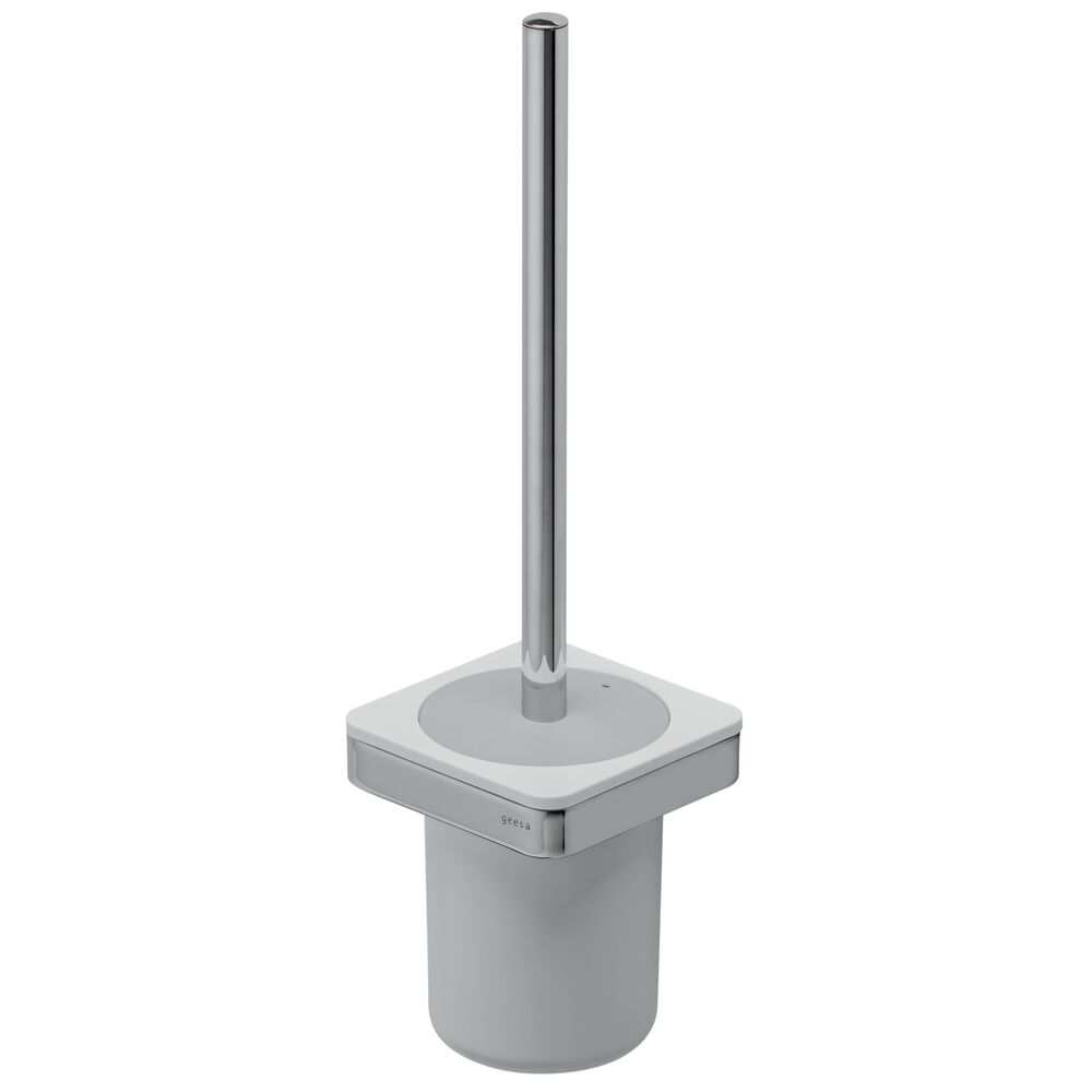 Geesa Frame Toiletborstel met houder Wit / Chroom 918811-02