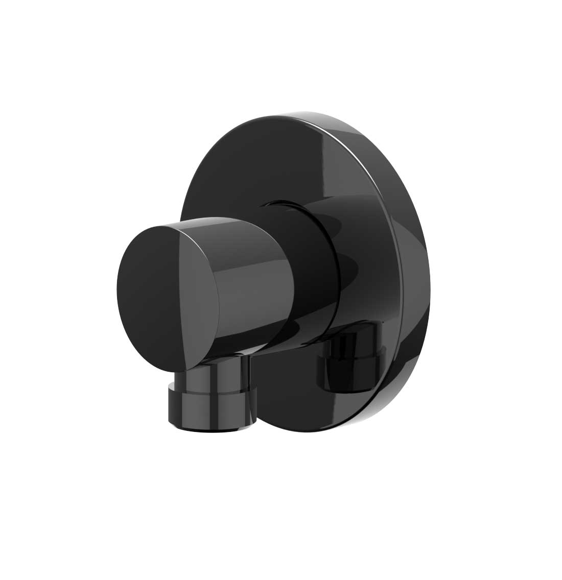 IVY Toebehoren Wanduitlaat 1/2 6900157 Zwart chroom PVD