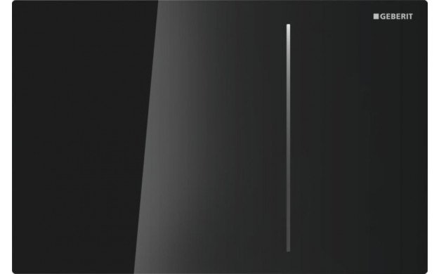 Geberit bedieningsplaat Sigma70 res. 8cm 115.625.SJ.1 glas zwart