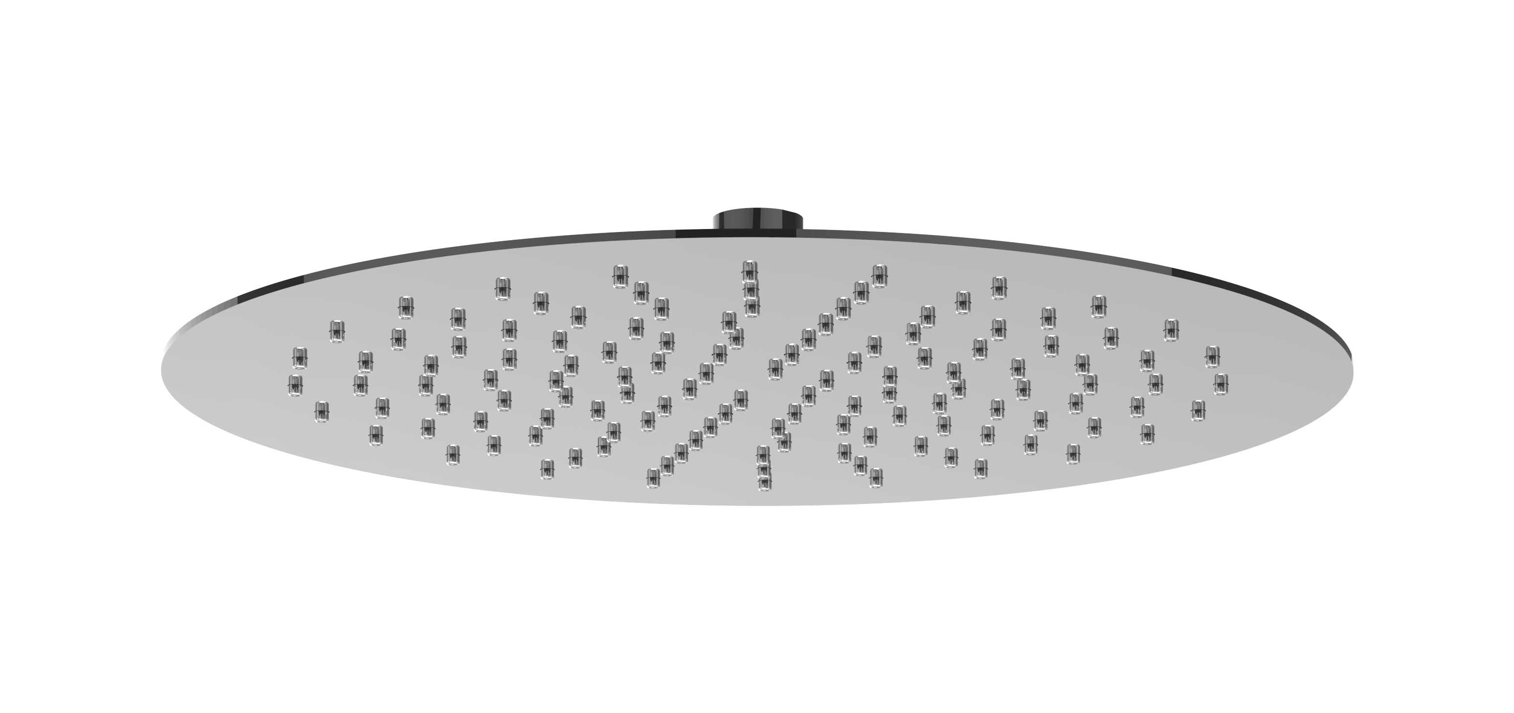 IVY Toebehoren Hoofddouche slim 30cm antikalk nozzels Eco-air 6900607 Zwart chroom PVD