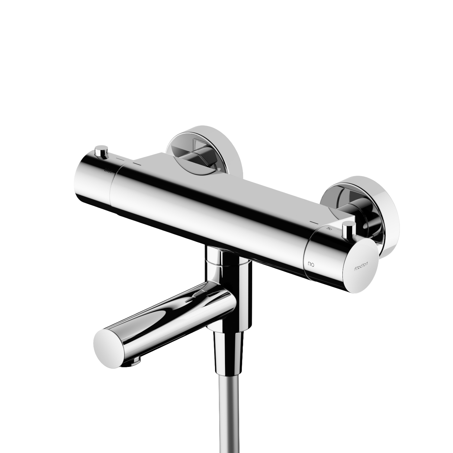 Hotbath Cobber thermostatische badmengkraan met wegdraaibare omstel uitloop B020CR Chroom