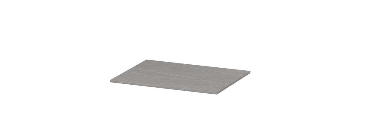 INK Afdekplaat van keramische slab zonder uitsparing H10xB600xD450 Armani grey mat / 210201