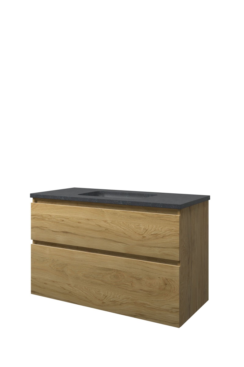 Proline set hardsteen Elegant wast. z. krgt. en onderk. a-sym. 1815842 Ideal oak/Blue stone H625xB1000xD460