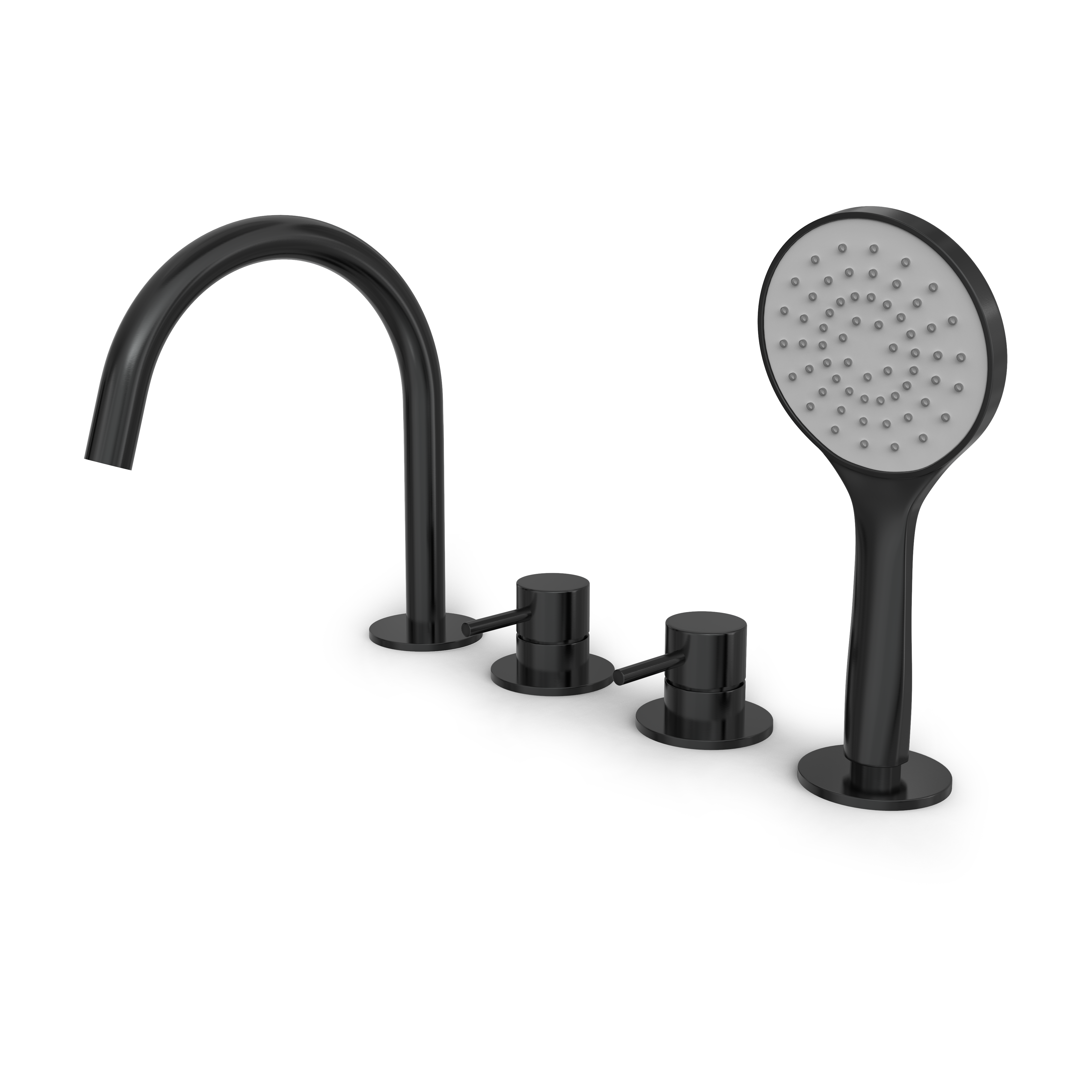 Hotbath BUDDY badrandcombinatie eenhendel mengkraan B173MBP Geborsteld zwart PVD